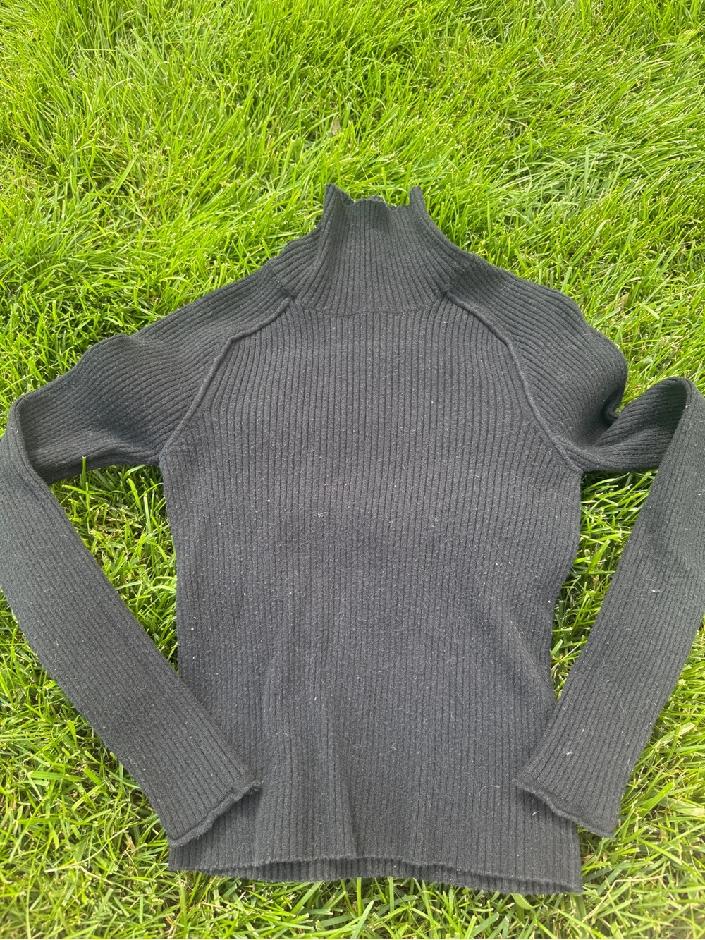 Universal Thread Black Ribbed Turtleneck